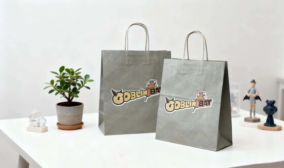 Versatile Kraft Paper Handle Bags Reusable Kraft Paper Bags With Twisted Handles