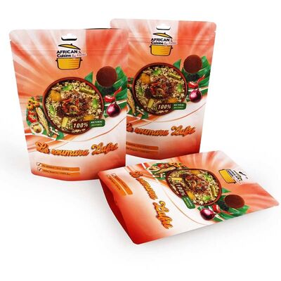 Custom Printed Stand UP Pouch Resealable High Barrier Pouches With Zipper Hang Hole