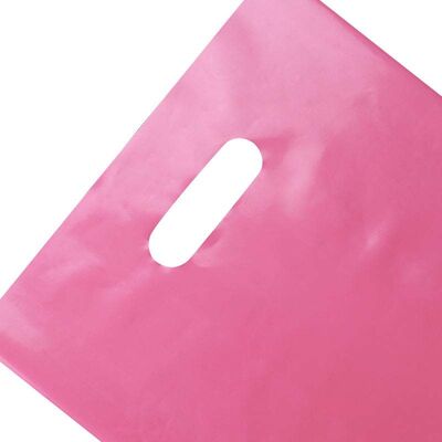 Lightweight Die Cut Handle Plastic Bag Glossy / Matte / Frosted Retail Plastic Shopping Bags