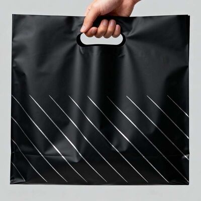 Customizable Recyclable Plastic Bag Lightweight Die Cut Handle Shopping Bags Biodegradable