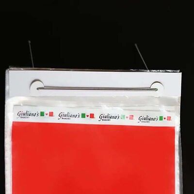 Customized Plastic Wicketed Bags Lightweight Clear Plastic Bread Bags Tear Resistant For Supermarket