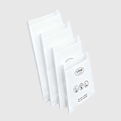 Recyclable Pinch Bottom Paper Bags Leakproof Side Gusset Bag Biodegradable