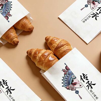 Eco Friendly Satchel Paper Bag Biodegradable Pinch Bottom Open Mouth Bag