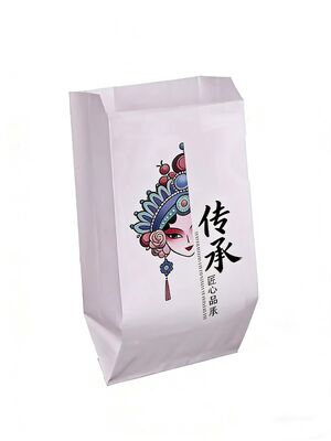 Eco Friendly Satchel Paper Bag Biodegradable Pinch Bottom Open Mouth Bag