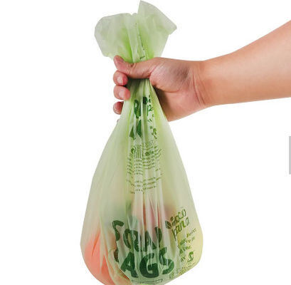 Eco Friendly Biodegradable Compostable Trash Bags Green White Kitchen Garbage Bags