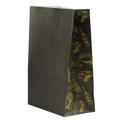Custom Logo SOS Paper Bags Eco Friendly Square Bottom Paper Bags For Food Gift Packaging