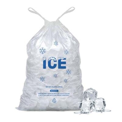 Leak Proof Recyclable Plastic Bag Durable Ice Cube Storage Bags