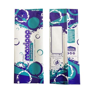 Custom Printed Ice Cream Packaging Pouch Moisture Proof Ice Pop Packaging Bag Low Temp Resistant