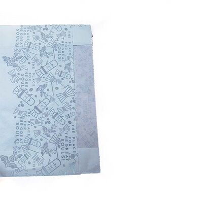 Biodegradable White Kraft Paper Pouch Custom Logo Side Gusset Bags Eco Friendly