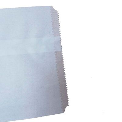 Flat Satchel Paper Bag Custom Printed V Bottom Paper Pouches White