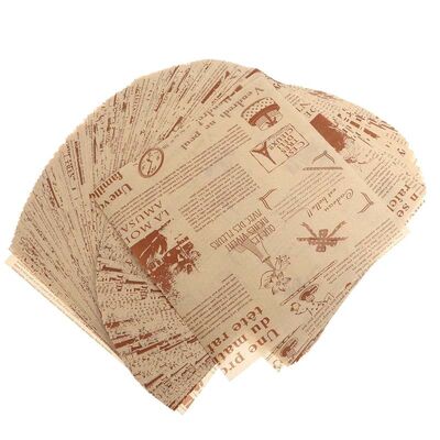 Versatile Greaseproof Food Wrapping Paper Anti Stick Bakery Wrapping Paper Brown