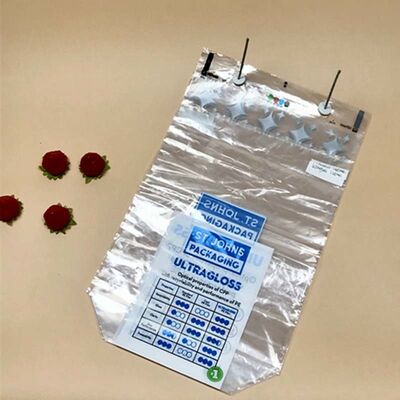 Food Grade Plastic Wicketed Bags Durable Clear Bread Bags Moisture Resistant With Slide Lock Twist Tie