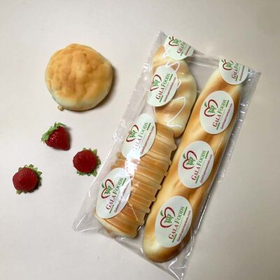 High Clear Plastic Bread Bag Self Adhesive PE Plastic Bags Moisture Resistant With Custom Labels
