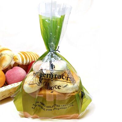 Custom Logo Clear Twist Tie Bags Moisture Resistant Bread Plastic Bags Food Grade