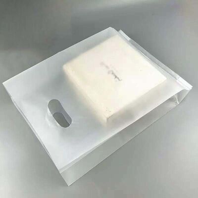 Customizable Plastic Shopping Bags Frosted Die Cut Bags Lightweight