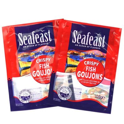 Custom Recyclable Plastic Bag Food Grade Seafood Plastic Bags Three Side Seal High Barrier Packaging
