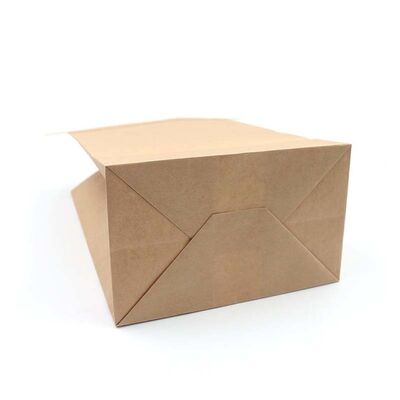 Eco Friendly SOS Paper Bags Brown Tin Tie Paper Bags Reusable For Bakery Packaging