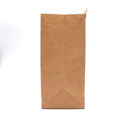 Eco Friendly SOS Paper Bags Brown Tin Tie Paper Bags Reusable For Bakery Packaging