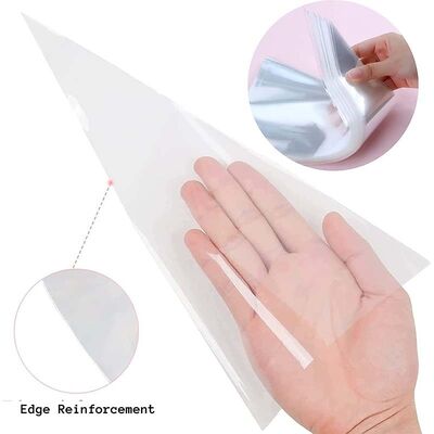 Transparent Plastic Bread Bag Triangle Cellophane Treat Bags Resealable With Gold Twist Ties