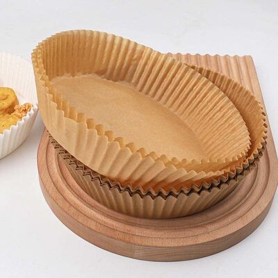 Greaseproof Air Fryer Papers Durable Circular Air Fryer Liners Disposable