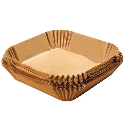 High Temperature Air Fryer Safe Paper Greaseproof Square Baking Liners Customized