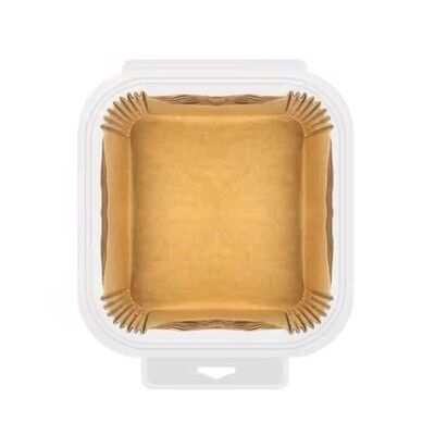 High Temperature Air Fryer Safe Paper Greaseproof Square Baking Liners Customized