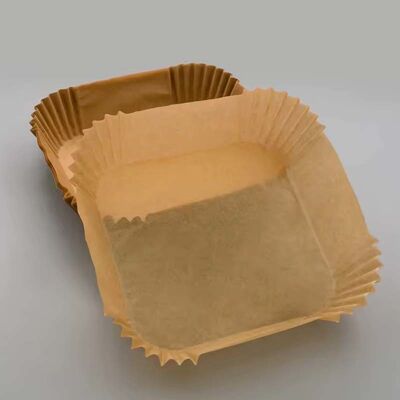 High Temperature Air Fryer Safe Paper Greaseproof Square Baking Liners Customized