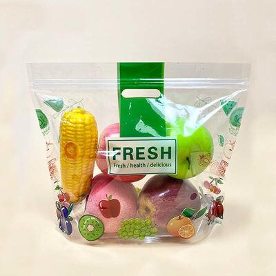 Leakproof Plastic Stand Up Pouch Reclosable Stand Up Ziplock Pouch Tear Resistant With Handle