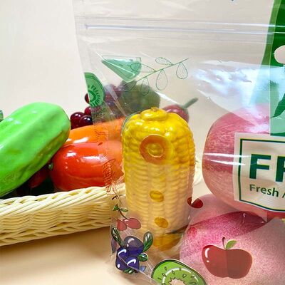 Leakproof Plastic Stand Up Pouch Reclosable Stand Up Ziplock Pouch Tear Resistant With Handle