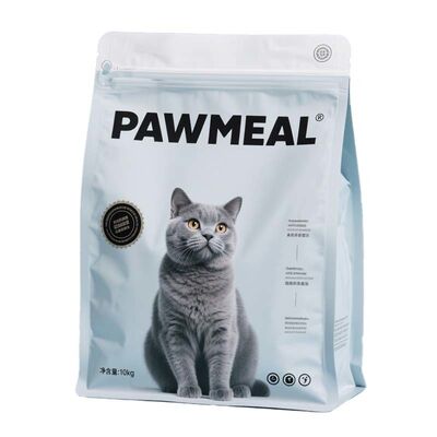 Customized Pet Food Packaging Bag Eight-Side Seal Composite Zipper Plastic Bag