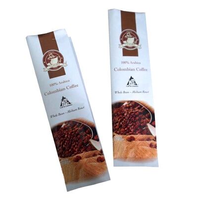 Custom Printed Coffee Bean Packaging Bag Self-Standing Zipper Coffee Bag With Valve Seal Premium Barrier Pouch