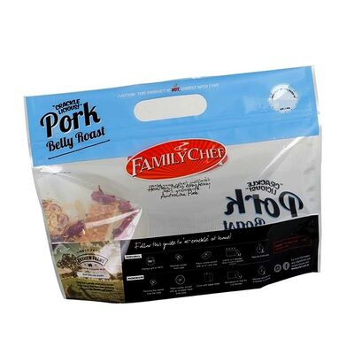 Plastic Printed Roast Chickens Baked Packaging Stand Up Pouch With Zipper Lock Waterproof Hot Food Safe