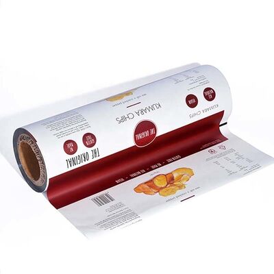 Custom Printed Food Packaging Roll Film Oxygen Barrier Laminated Roll For Snack Automatic Packing