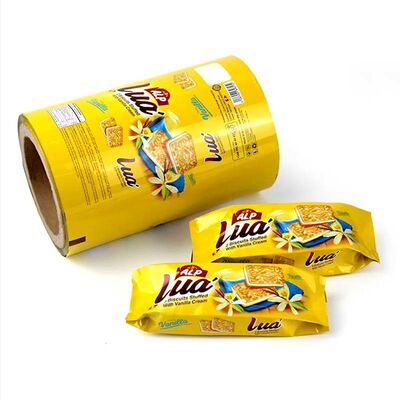 Custom Printed Food Packaging Roll Film Oxygen Barrier Laminated Roll For Snack Automatic Packing