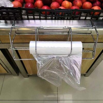 Food Grade PE Perforated Produce Bag Roll Transparent Easy Tear Plastic Sack For Supermarket Fruit Meat Self Weighing