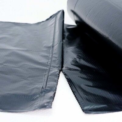 Custom Black Roll Trash Bags Heavy Duty Perforated Plastic Garbage Bags For Commercial Household Use