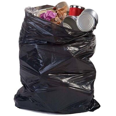 Custom Black Roll Trash Bags Heavy Duty Perforated Plastic Garbage Bags For Commercial Household Use