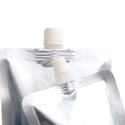 Custom Printed Matte Aluminum Spout Pouches Leak Proof For Juice Wine Liquid Food Storage