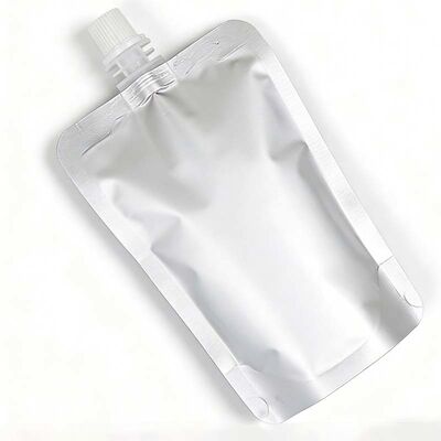 Custom Printed Matte Aluminum Spout Pouches Leak Proof For Juice Wine Liquid Food Storage