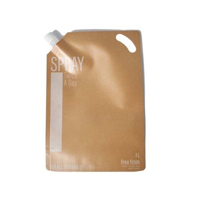 Custom Printed Aluminum Foil Spout Pouches With Handle Leak Proof Liquid Packaging Bags For Juice Wine Food Storage
