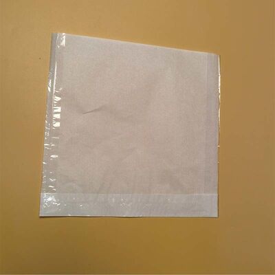 White Kraft Paper Composite Window Flat Bottom Bag Heat Sealable For Bakery Bread Snack Packaging