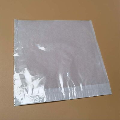 White Kraft Paper Composite Window Flat Bottom Bag Heat Sealable For Bakery Bread Snack Packaging