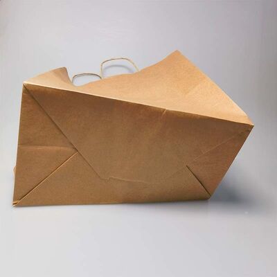 Twisted Paper Handle Brown Kraft Shopping Bags Heavy Duty For Retail Clothing Store Packaging