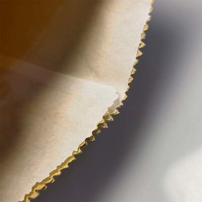 Customized Serrated Edge Greaseproof Kraft Paper Flat Bags Food Grade Lined Paper Pouches For Bakery Food Packaging