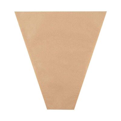 Custom Printed Cone Kraft Paper Flower Sleeves Recyclable For Fresh Bouquet Packaging