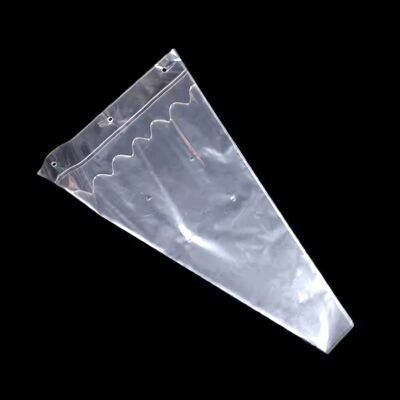 High Clarity PE Cone Floral Bags Disposable Clear Flower Wrapping Sleeves For Bouquet Shop