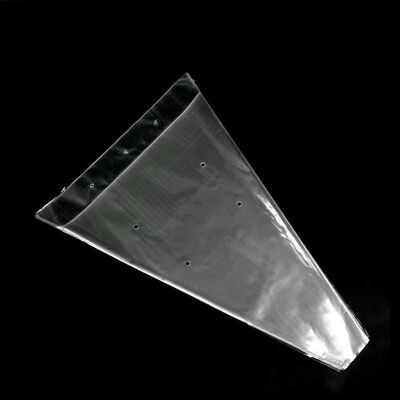 High Clarity PE Cone Floral Bags Disposable Clear Flower Wrapping Sleeves For Bouquet Shop