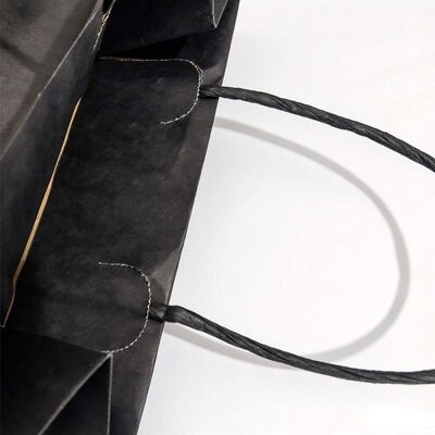 Custom Kraft Twisted Paper Handle Bag For Food Takeaway Bakery Use